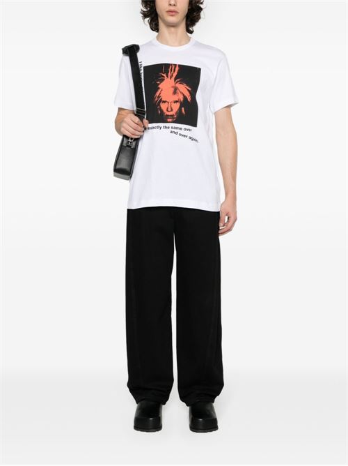 T-shirt con stampa COMME DES GARÇONS SHIRT | FMT006S242WHITE